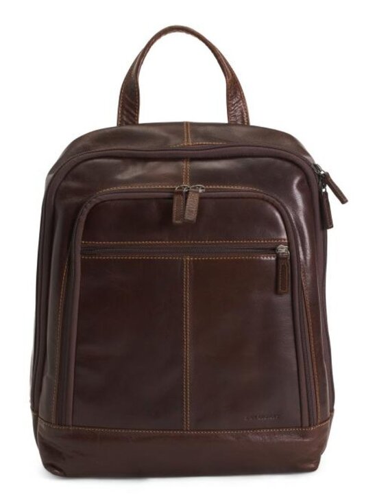 JACK GEORGES Buffalo Leather Voyager Hand Stained Proffesional Backpack main image 4